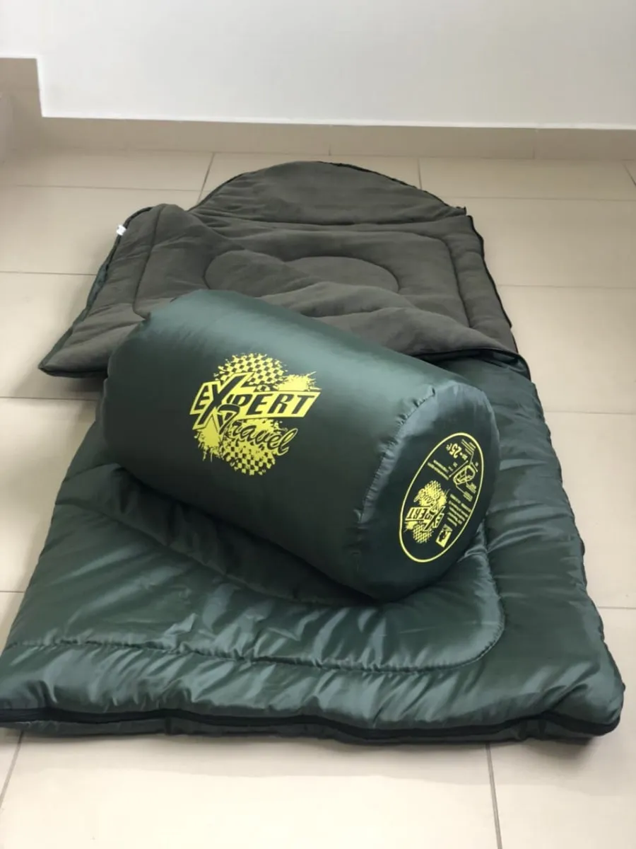 Спальный мешок EXPERT -35C с подголовником (олива)